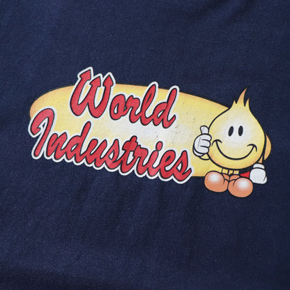 Vintage 90s World Industries Flame Boy Skate Tee - L