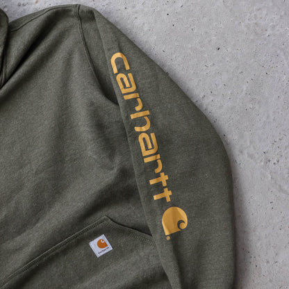 Carhartt Logo Patch Spellout Hoodie - 2000s (M)