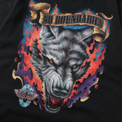 Vintage 90s No Boundaries Biker Tee - XL