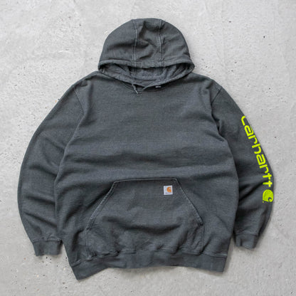 Carhartt Logo Patch Spellout Hoodie - 2000s (XL)