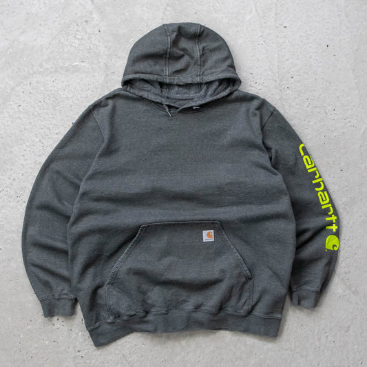 Carhartt Logo Patch Spellout Hoodie - 2000s (XL)