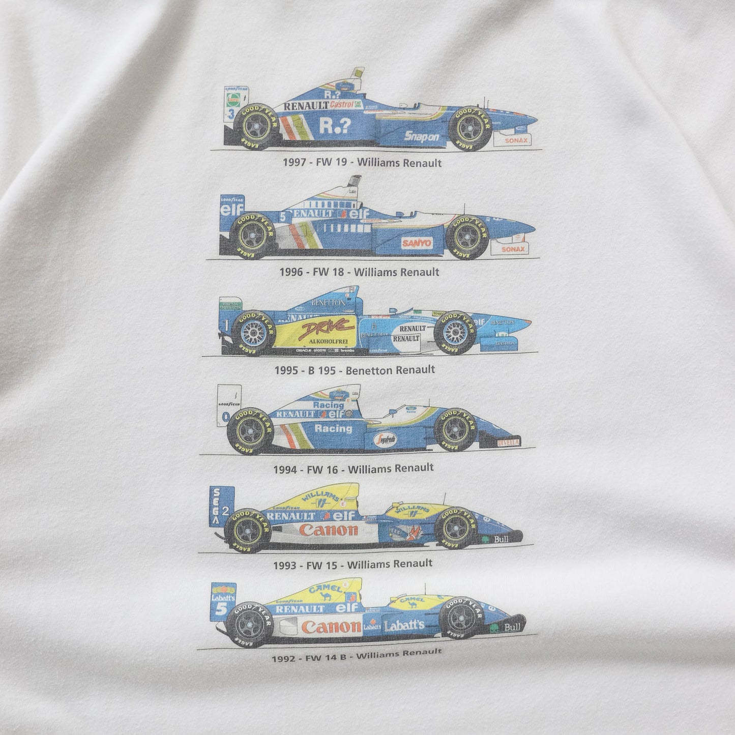 Team Renault Formula 1 Racing Tee - 1997 (XL)