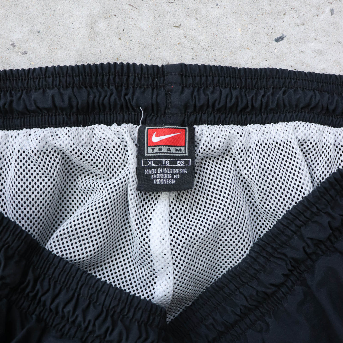 Nike Mini Swoosh Striped Track Pants - 90s (XL)