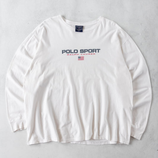Vintage 90s Polo Sport Ralph Lauren Long Sleeve Tee - XL