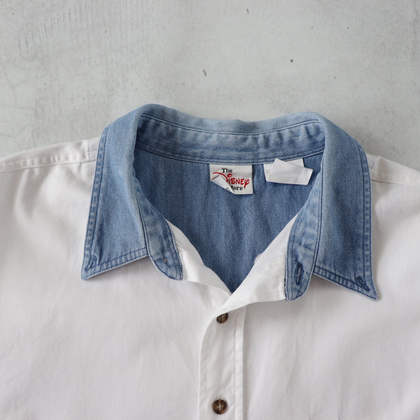 Vintage 90s Mickey Mouse Button Up Shirt - XL