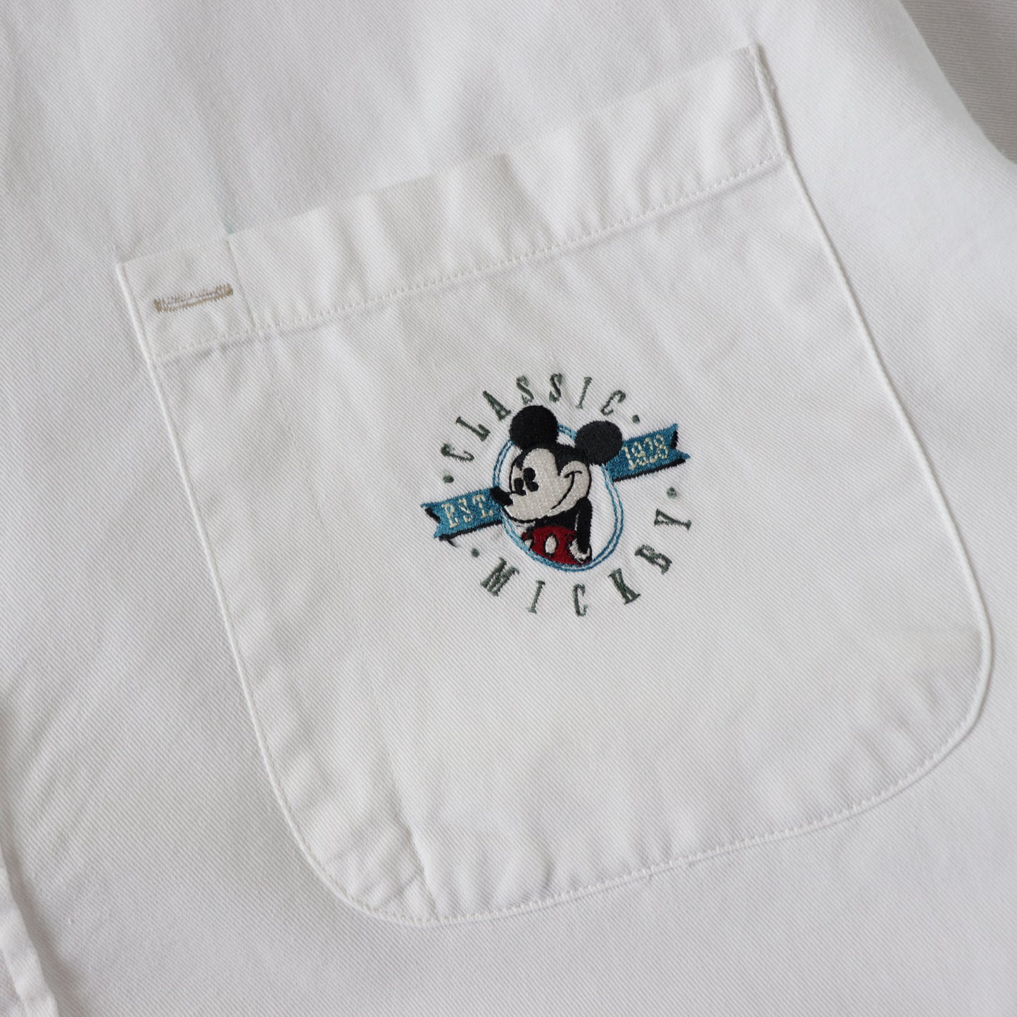 Vintage 90s Mickey Mouse Button Up Shirt - XL