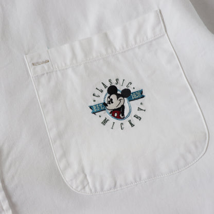Vintage 90s Mickey Mouse Button Up Shirt - XL