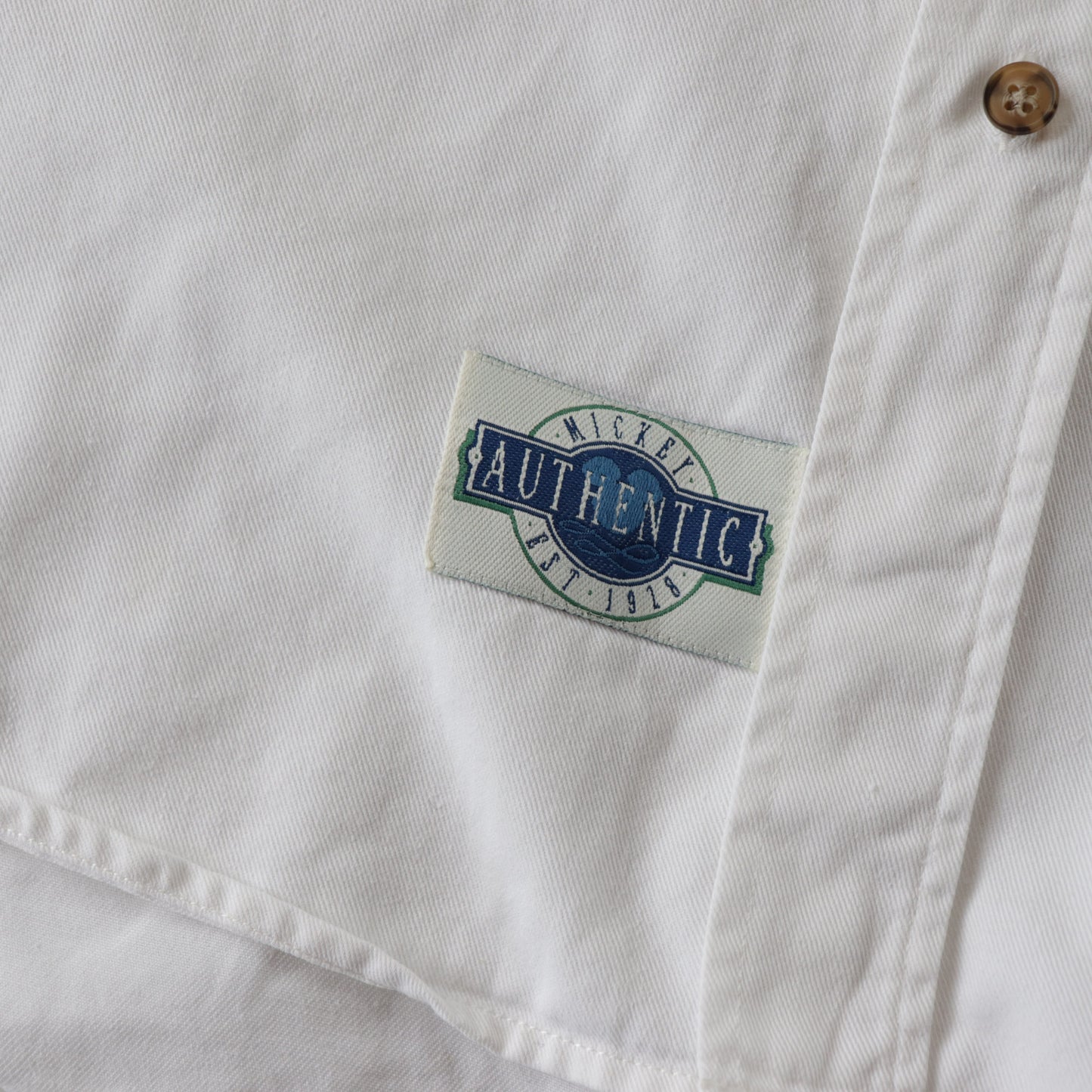 Vintage 90s Mickey Mouse Button Up Shirt - XL