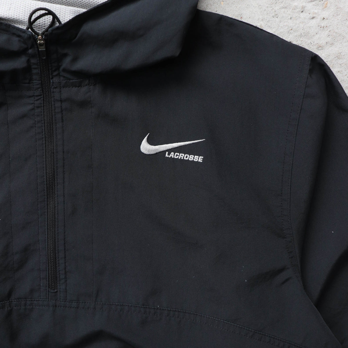 Nike Lacrosse 1/4 Zip Hooded Windbreaker Jacket - 2000s (S)
