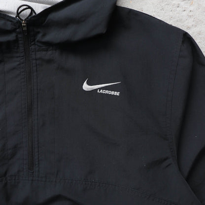Nike Lacrosse 1/4 Zip Hooded Windbreaker Jacket - 2000s (S)