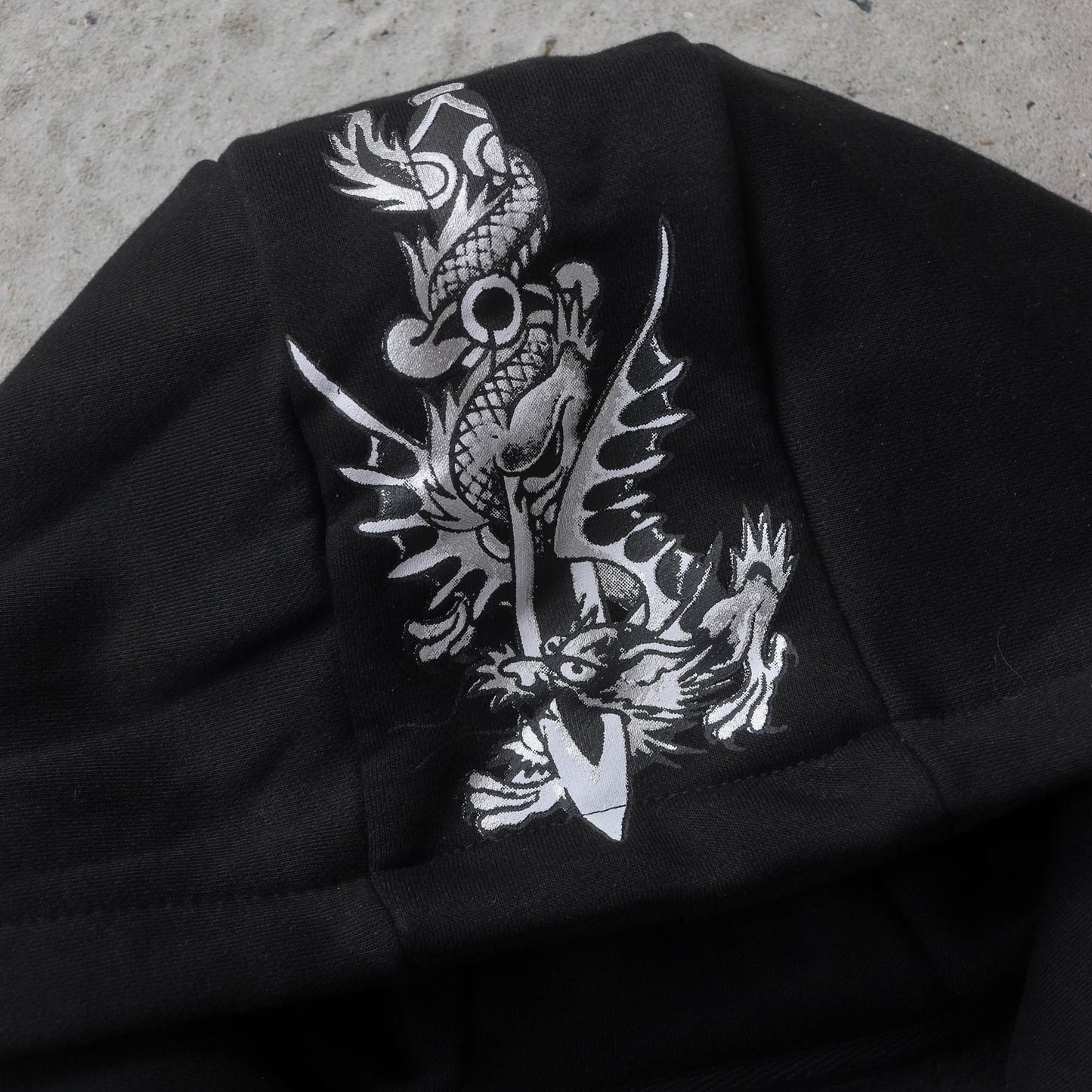 Ed Hardy Zip-Up Graphic Hoodie - (XL)