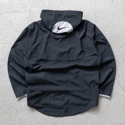 Nike Lacrosse 1/4 Zip Hooded Windbreaker Jacket - 2000s (S)