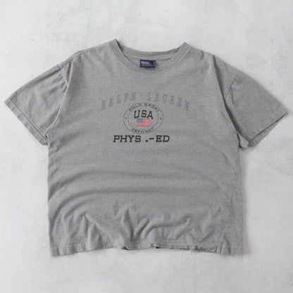Vintage 90s Polo Ralph Lauren Phys Ed Tee - M