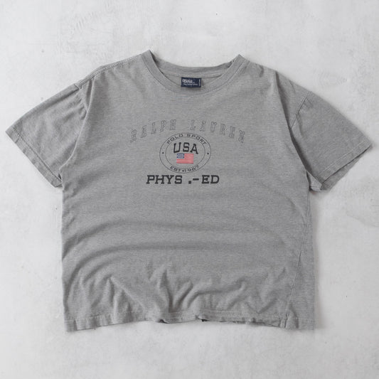 Vintage 90s Polo Ralph Lauren Phys Ed Tee - M