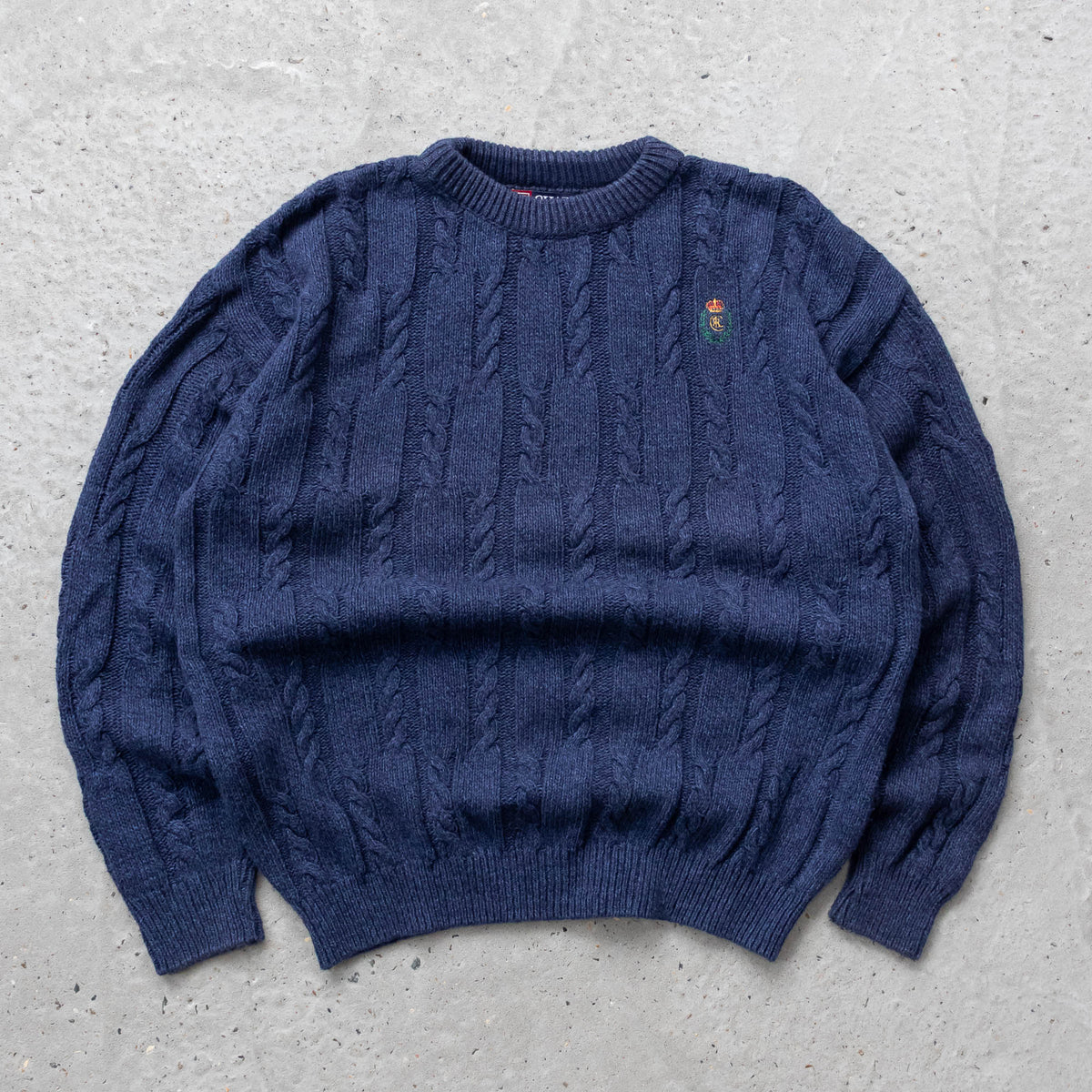 Chaps Ralph Lauren Cable Knit Sweater - 2000s (M)