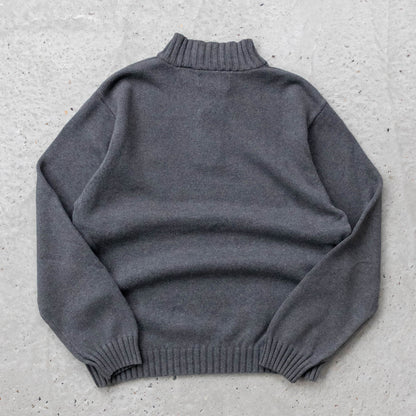 Chaps Ralph Lauren 1/4 Button Knit Sweater - 2000s (L)
