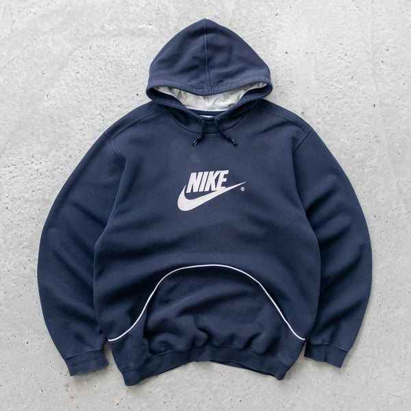Nike Big Swoosh Piped Hoodie - 2000s (L)
