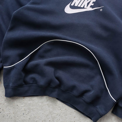 Nike Big Swoosh Piped Hoodie - 2000s (L)