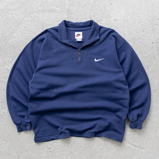 Nike Mini Swoosh 1/4 Zip Sweatshirt - 90s (M)