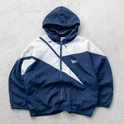 Reebok Big Logo Quilted Jacket - 90s (M)