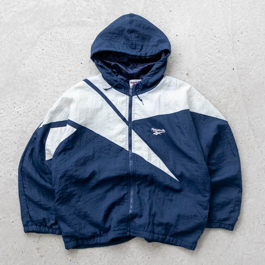 Reebok Big Logo Quilted Jacket - 90s (M)
