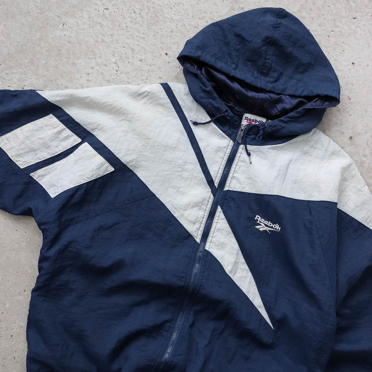 Reebok Big Logo Quilted Jacket - 90s (M)