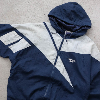 Reebok Big Logo Quilted Jacket - 90s (M)