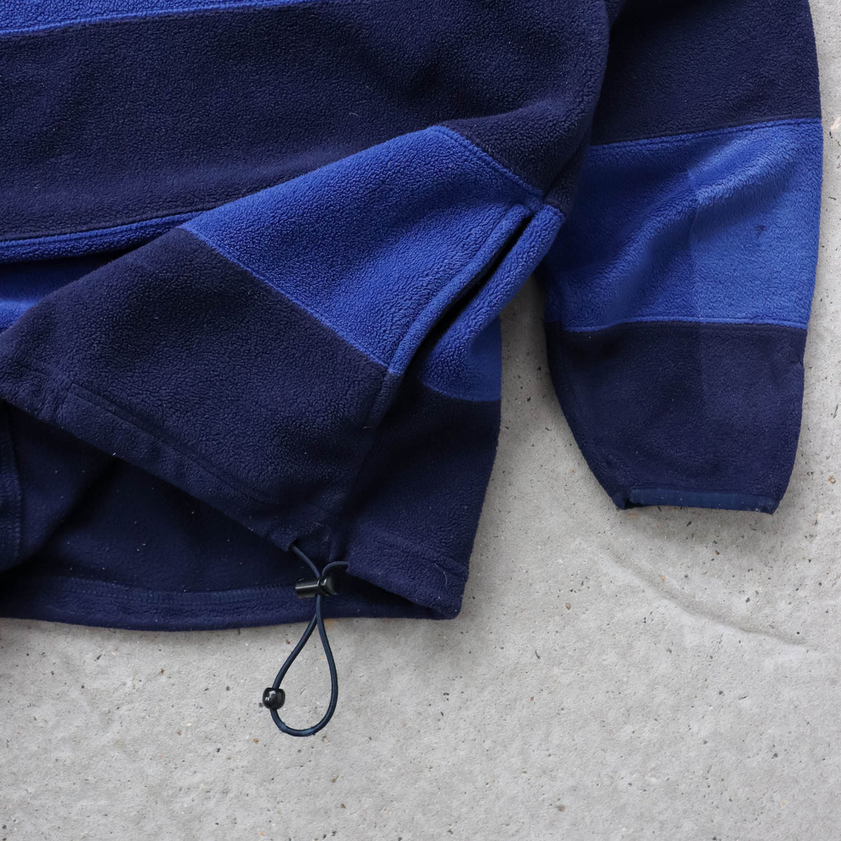 Tommy Hilfiger Snap-T Striped Fleece Pullover - 90s (M)