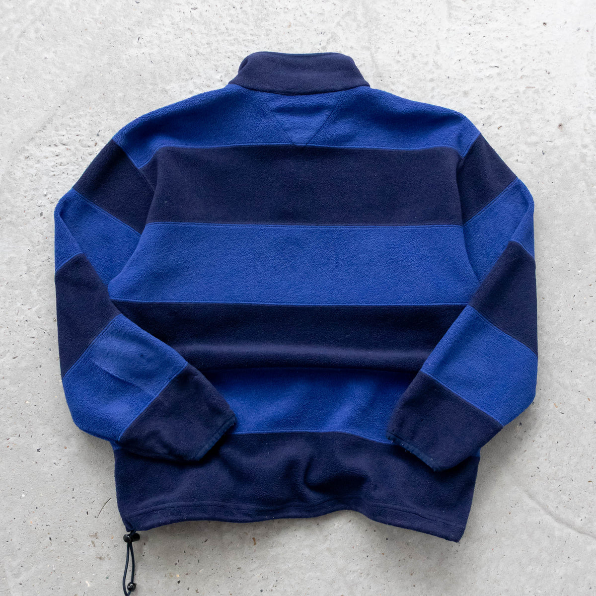 Tommy Hilfiger Snap-T Striped Fleece Pullover - 90s (M)