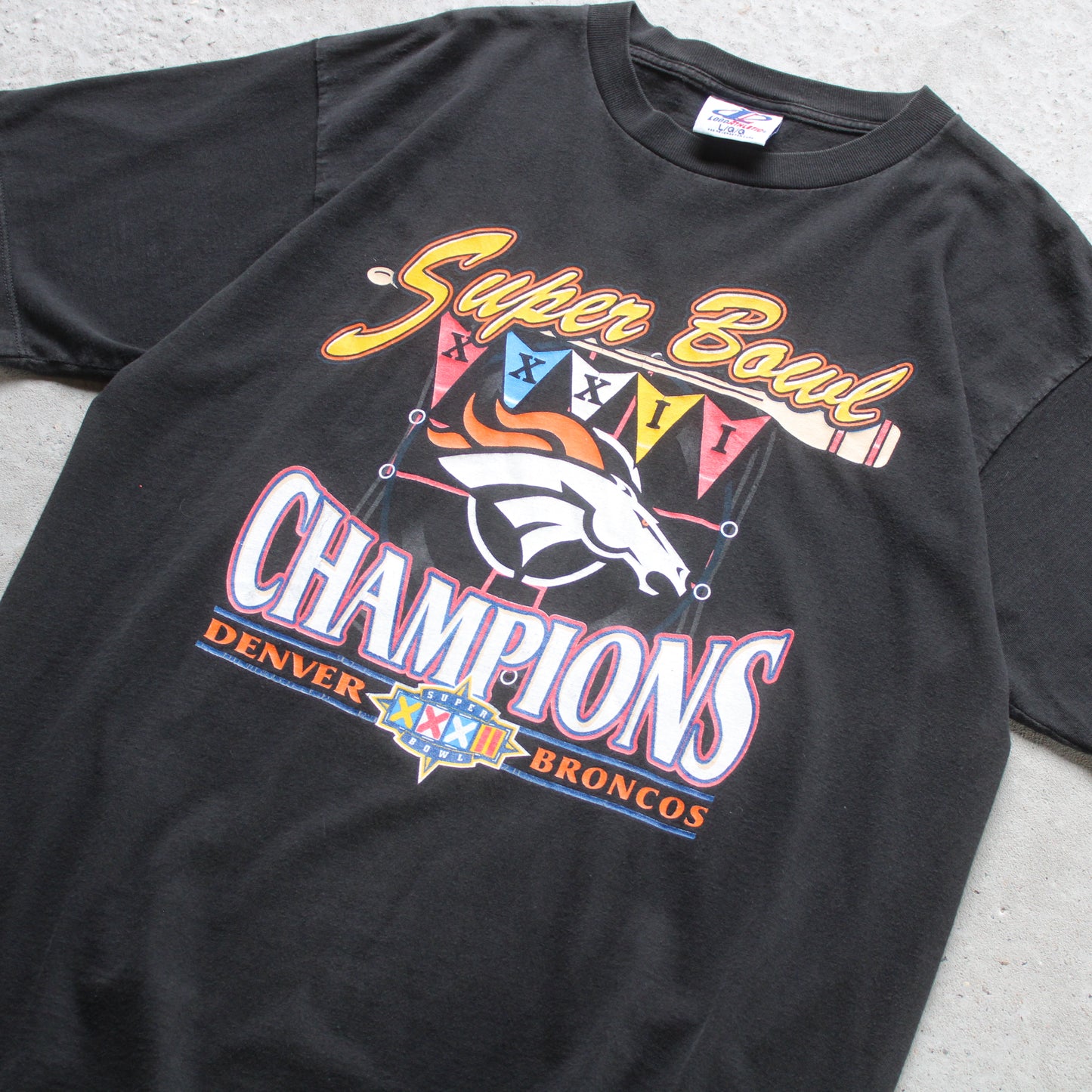 Vintage 1998 Denver Broncos NFL Champions Tee - L