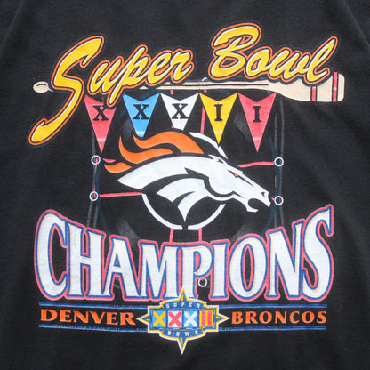 Vintage 1998 Denver Broncos NFL Champions Tee - L