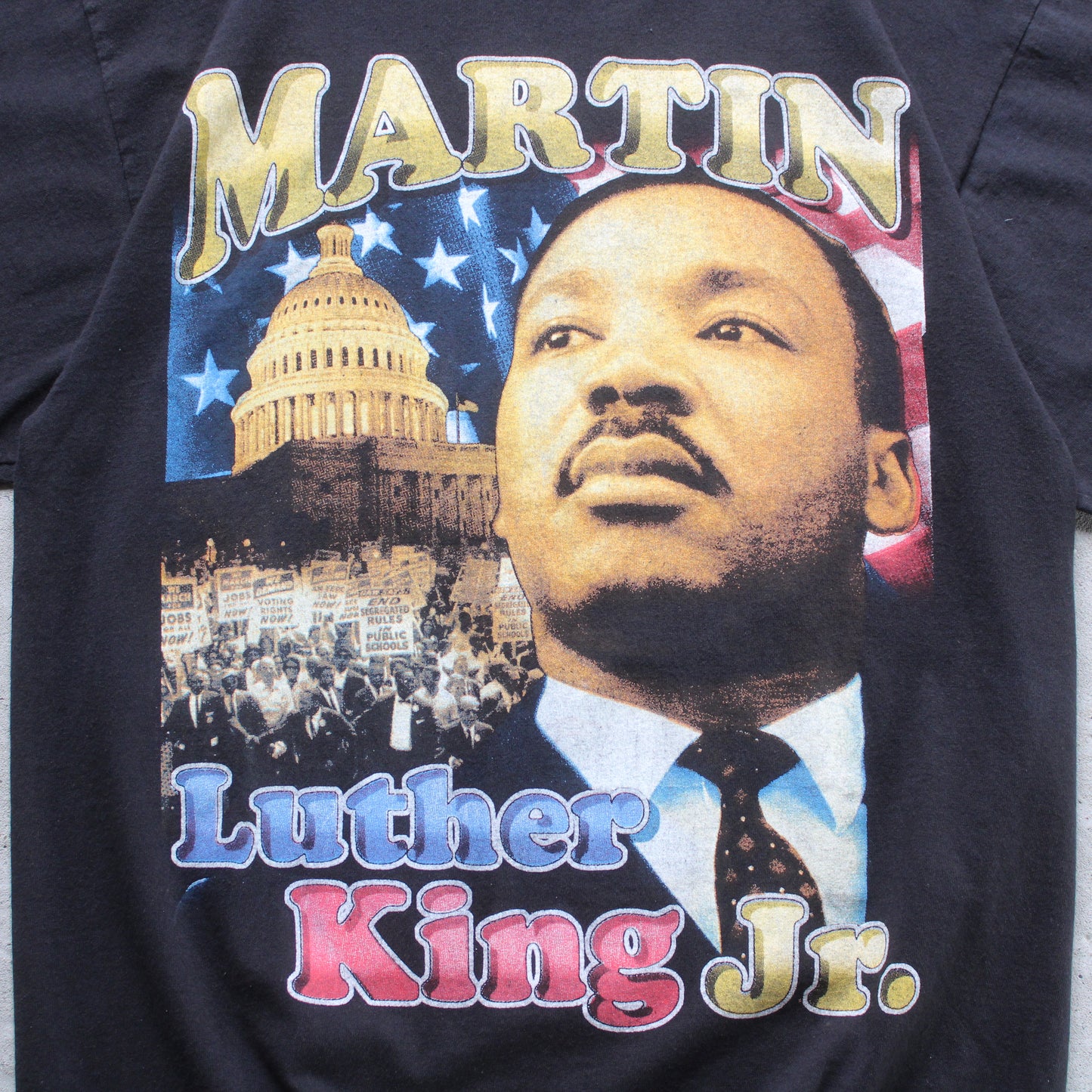 Vintage 90s Martin Luther King Jr Rap Tee - XL