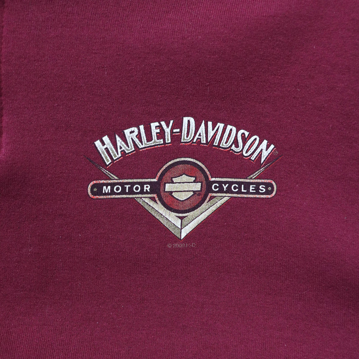 Harley Davidson Tomahawk Division 1/4 Zip Sweatshirt - 90s (XL)