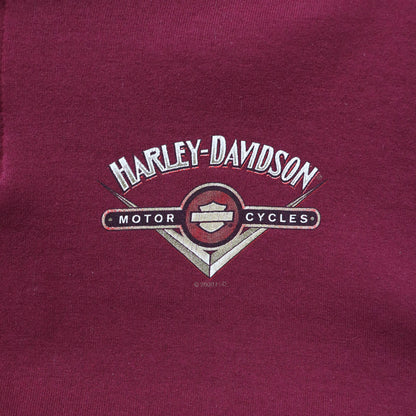 Harley Davidson Tomahawk Division 1/4 Zip Sweatshirt - 90s (XL)