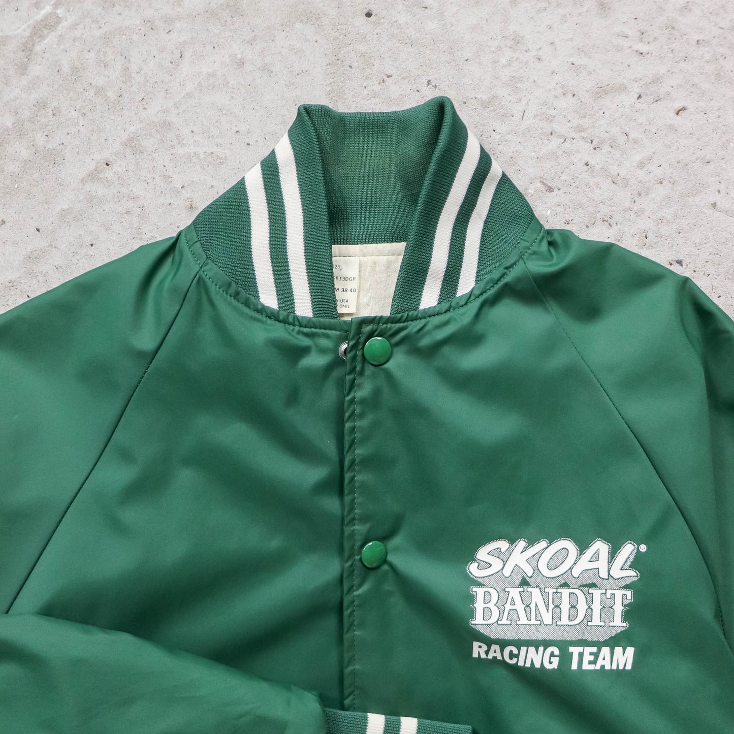 Skoal Bandit Racing Satin Bomber Jacket - 80s (M)