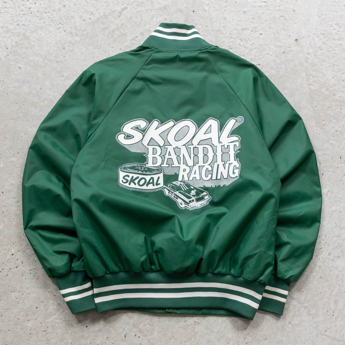 Skoal Bandit Racing Satin Bomber Jacket - 80s (M)