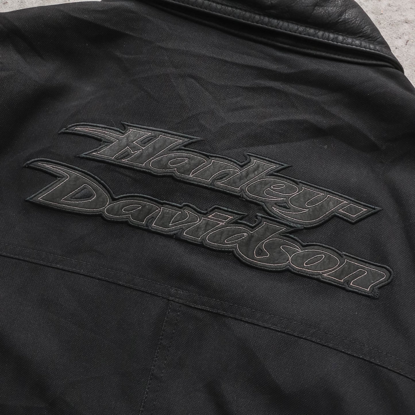 Harley Davidson Quilted Leather Biker Jacket - 2005 (XL)