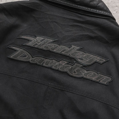 Harley Davidson Quilted Leather Biker Jacket - 2005 (XL)