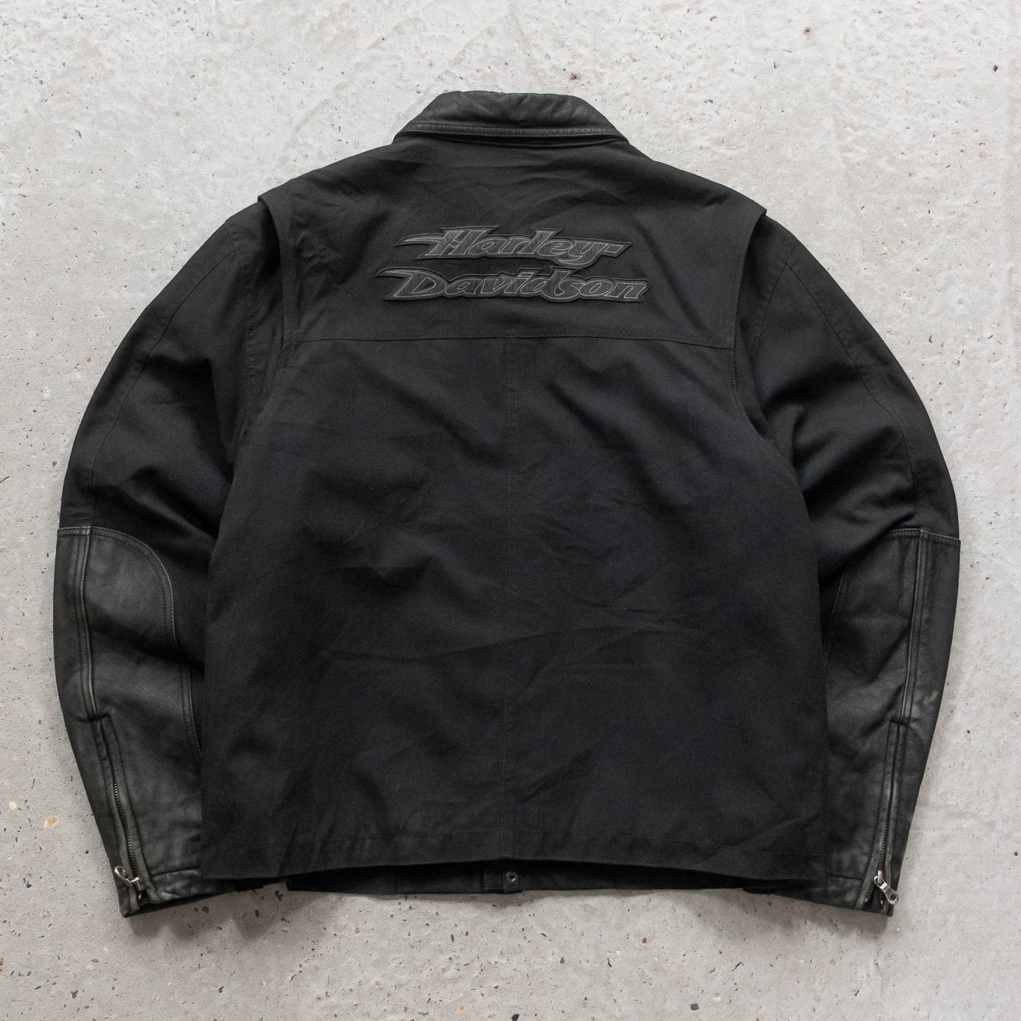 Harley Davidson Quilted Leather Biker Jacket - 2005 (XL)