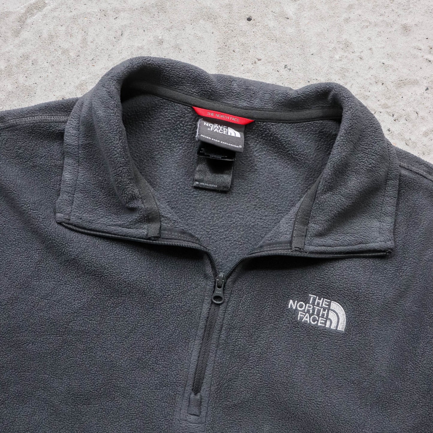 North Face 1/4 Zip Microfleece Pullover - 2000s (S)