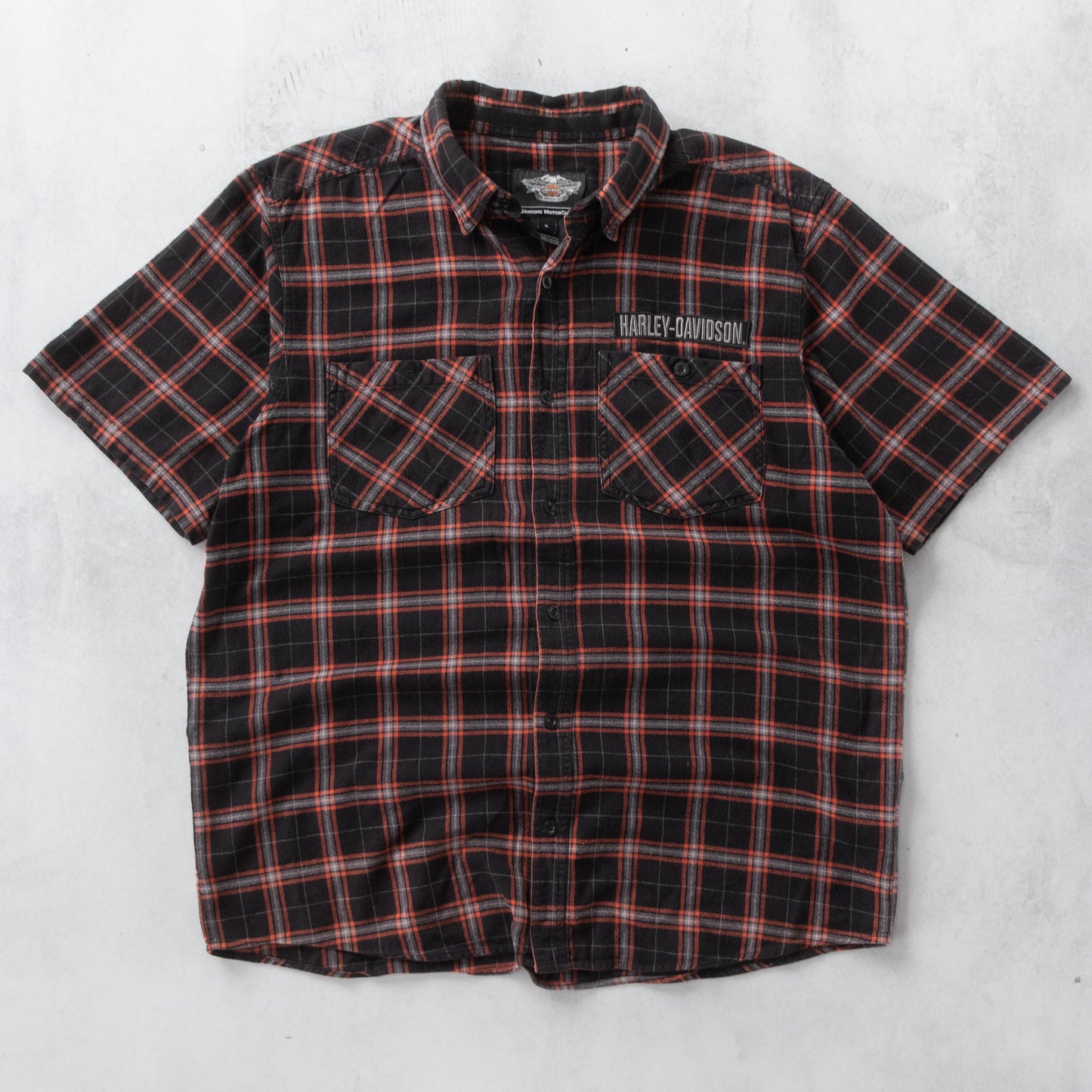 Vintage 2000s Harley Davidson Flannel Button Up Shirt - XL