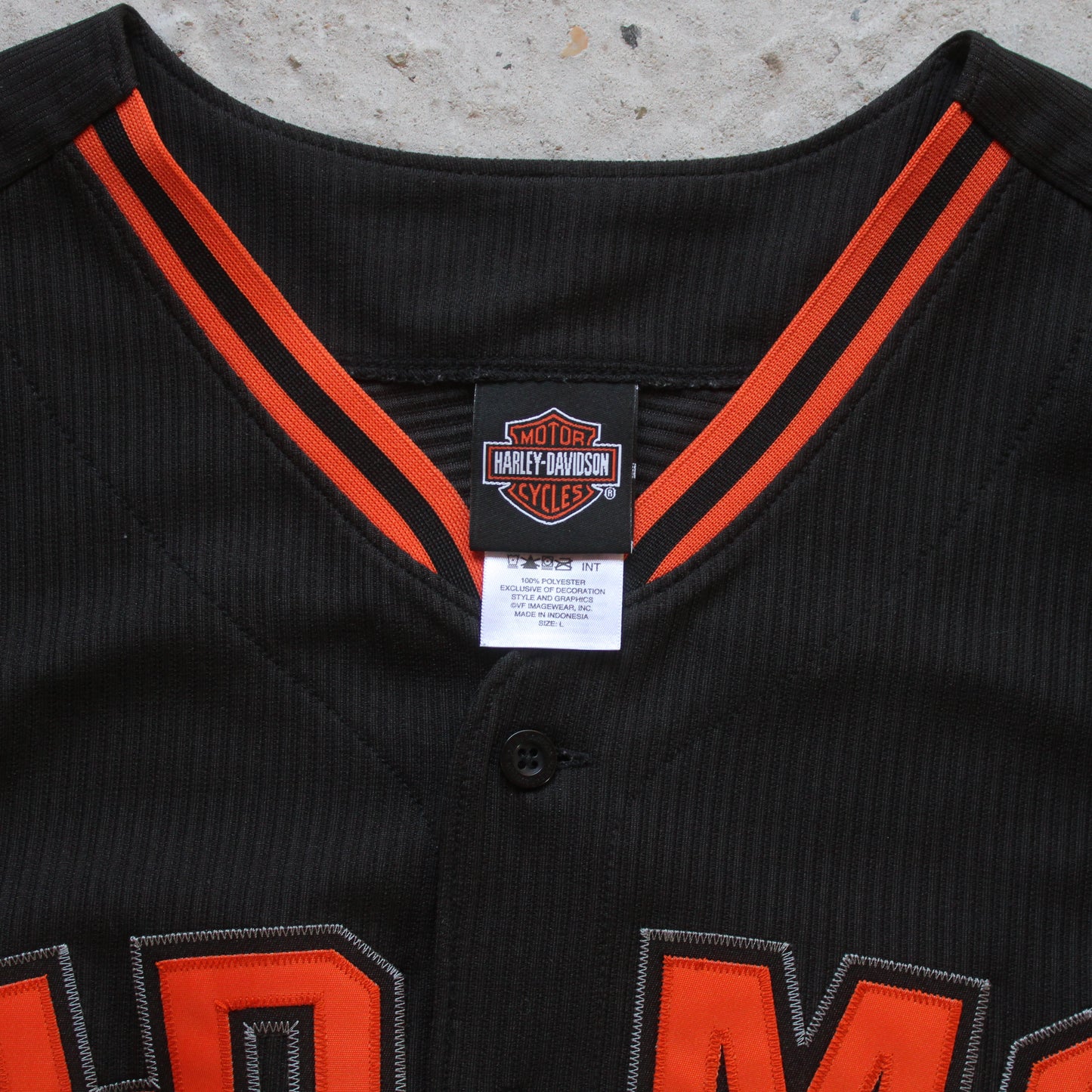 Vintage 2003 Harley Davidson Baseball Jersey - XL