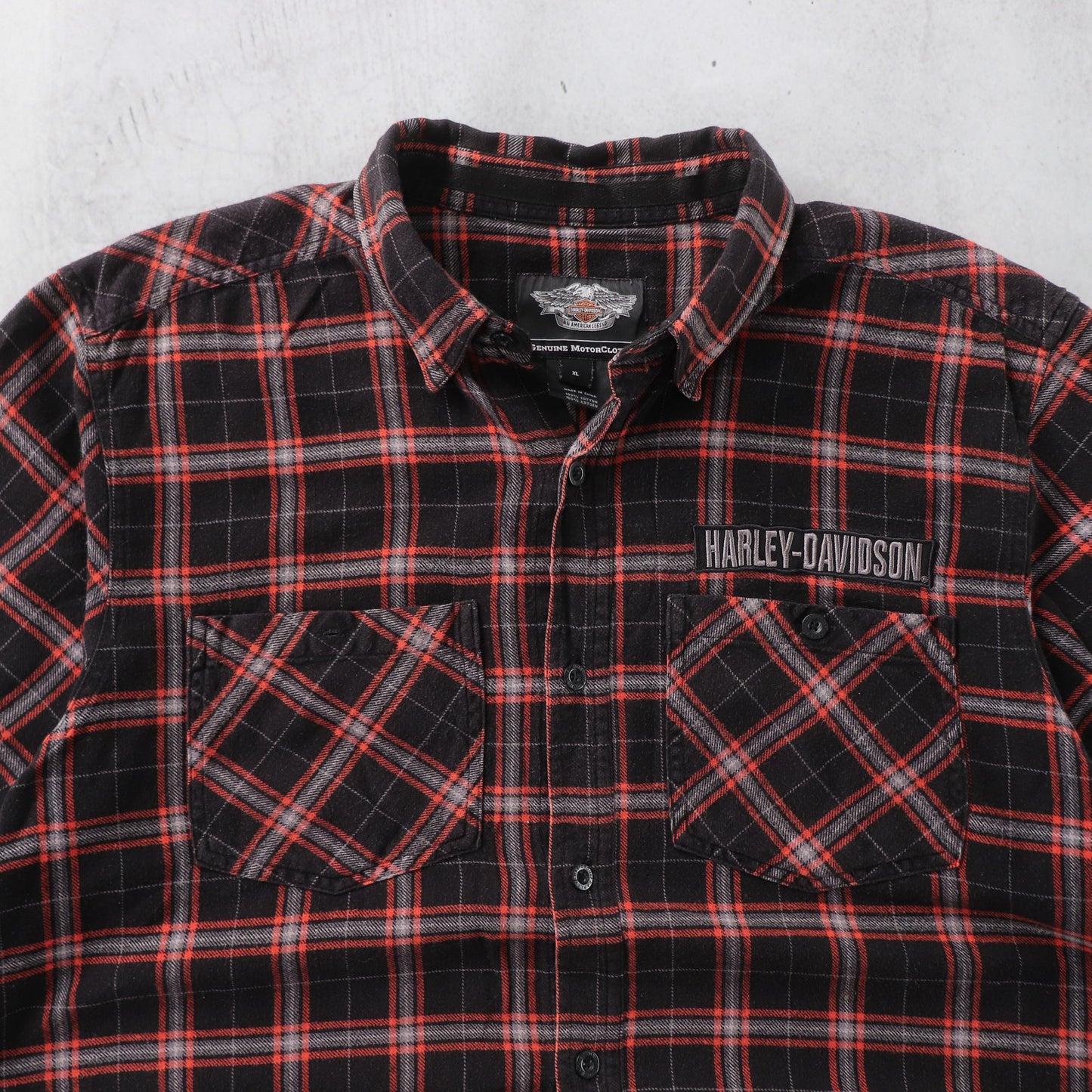 Vintage 2000s Harley Davidson Flannel Button Up Shirt - XL