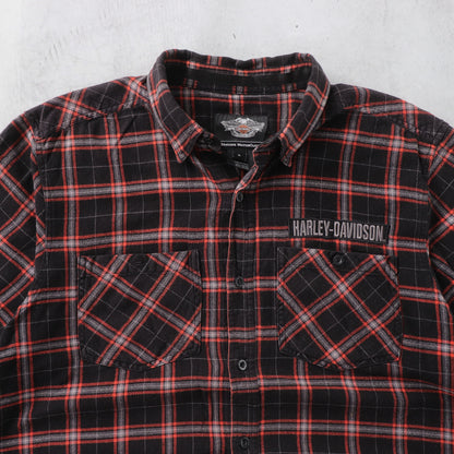 Vintage 2000s Harley Davidson Flannel Button Up Shirt - XL