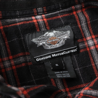 Vintage 2000s Harley Davidson Flannel Button Up Shirt - XL