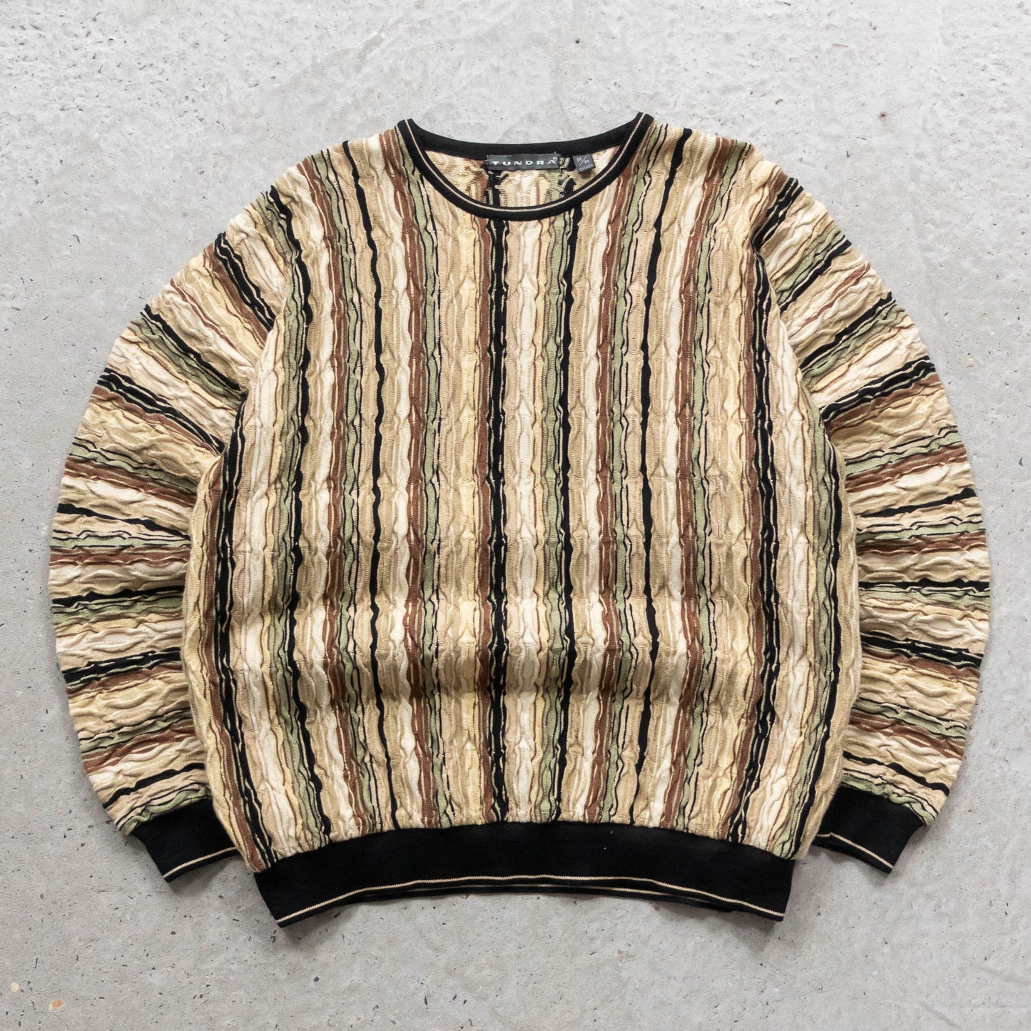 Tundra Canada 3D Textured Knit Sweater - 90s (M)
