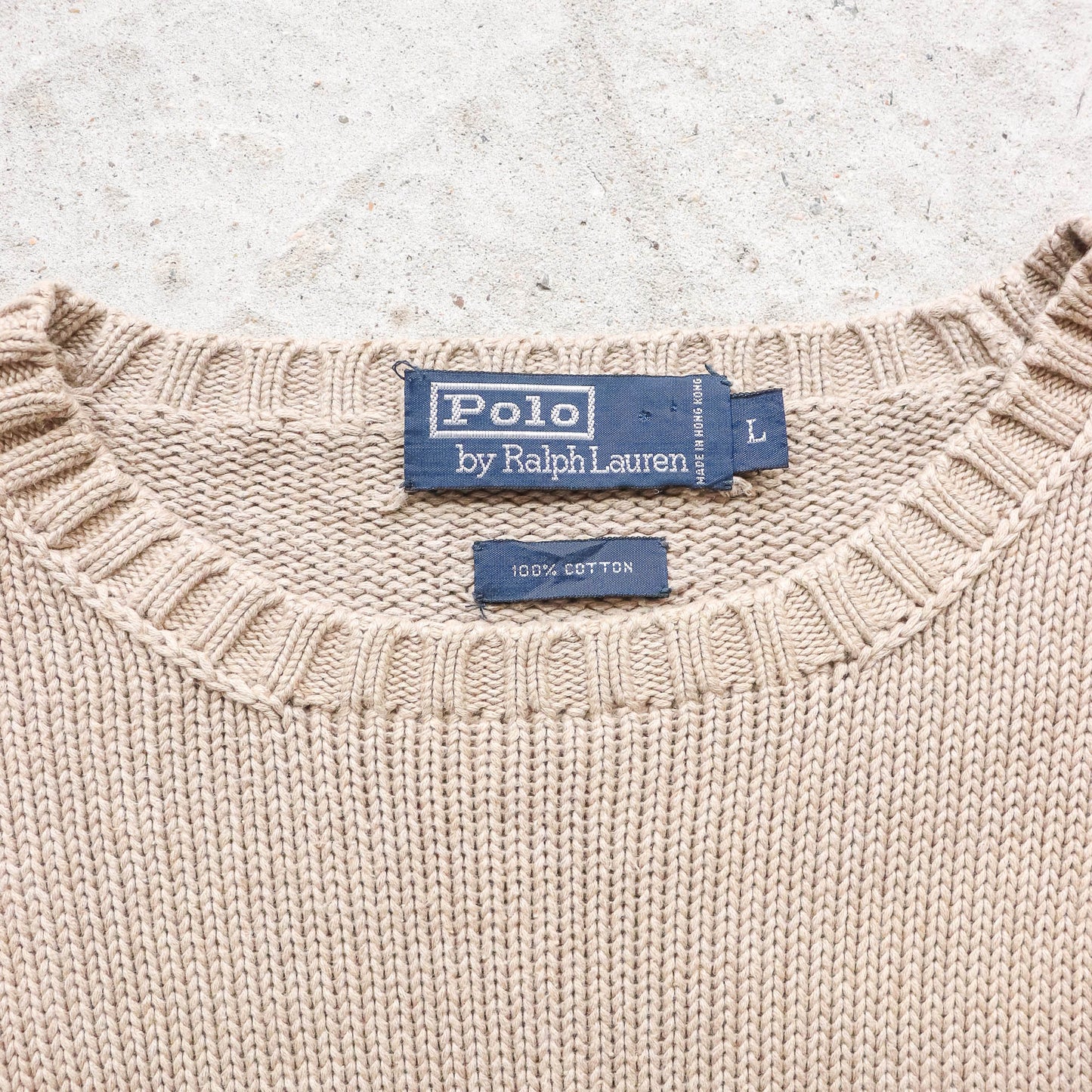 Polo Ralph Lauren Heavy Knit Sweater - 90s (L)