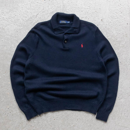 Polo Ralph Lauren Henley Knit Sweater - 2000s (L)