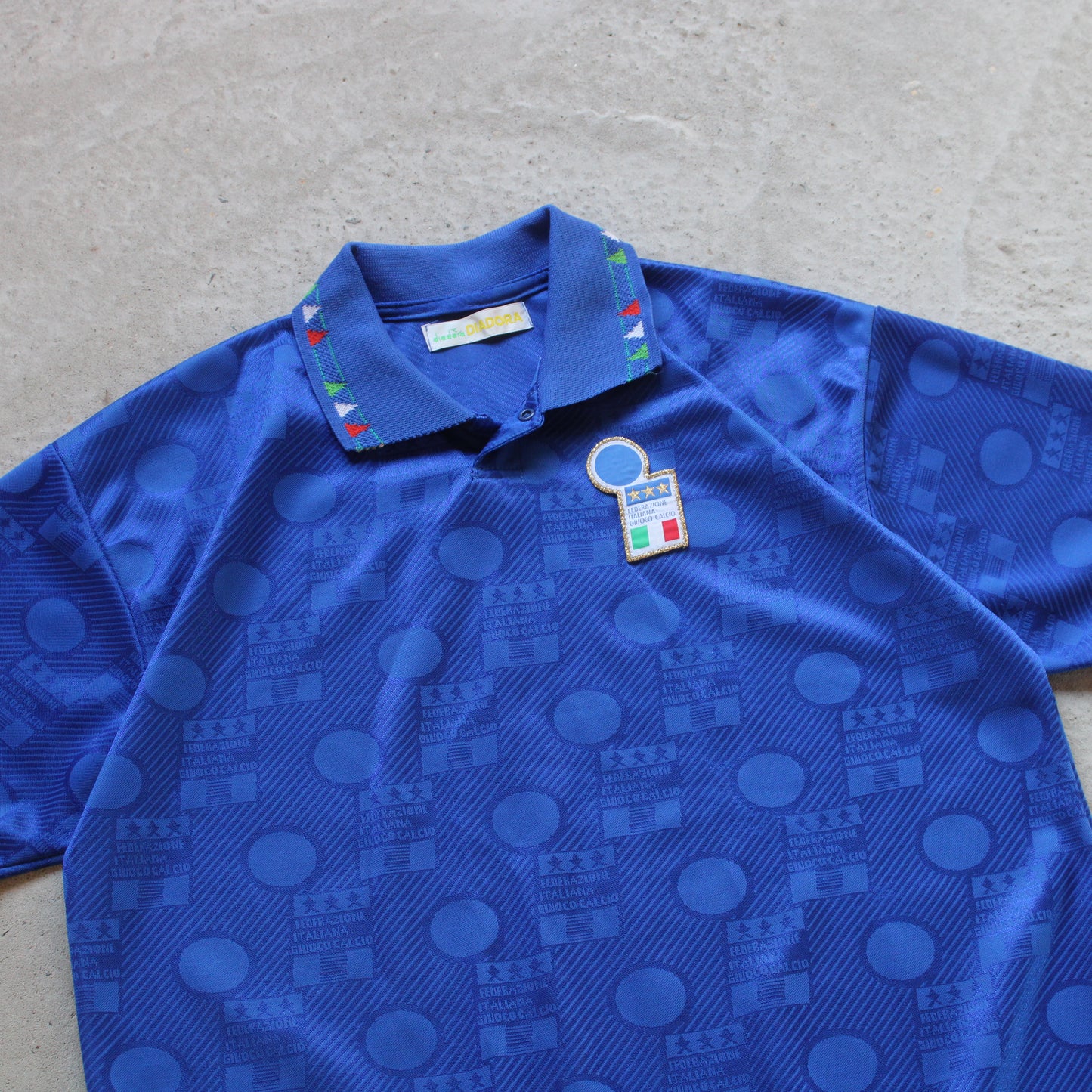 Vintage Italy 1994 World Cup Home Diadora Jersey - L