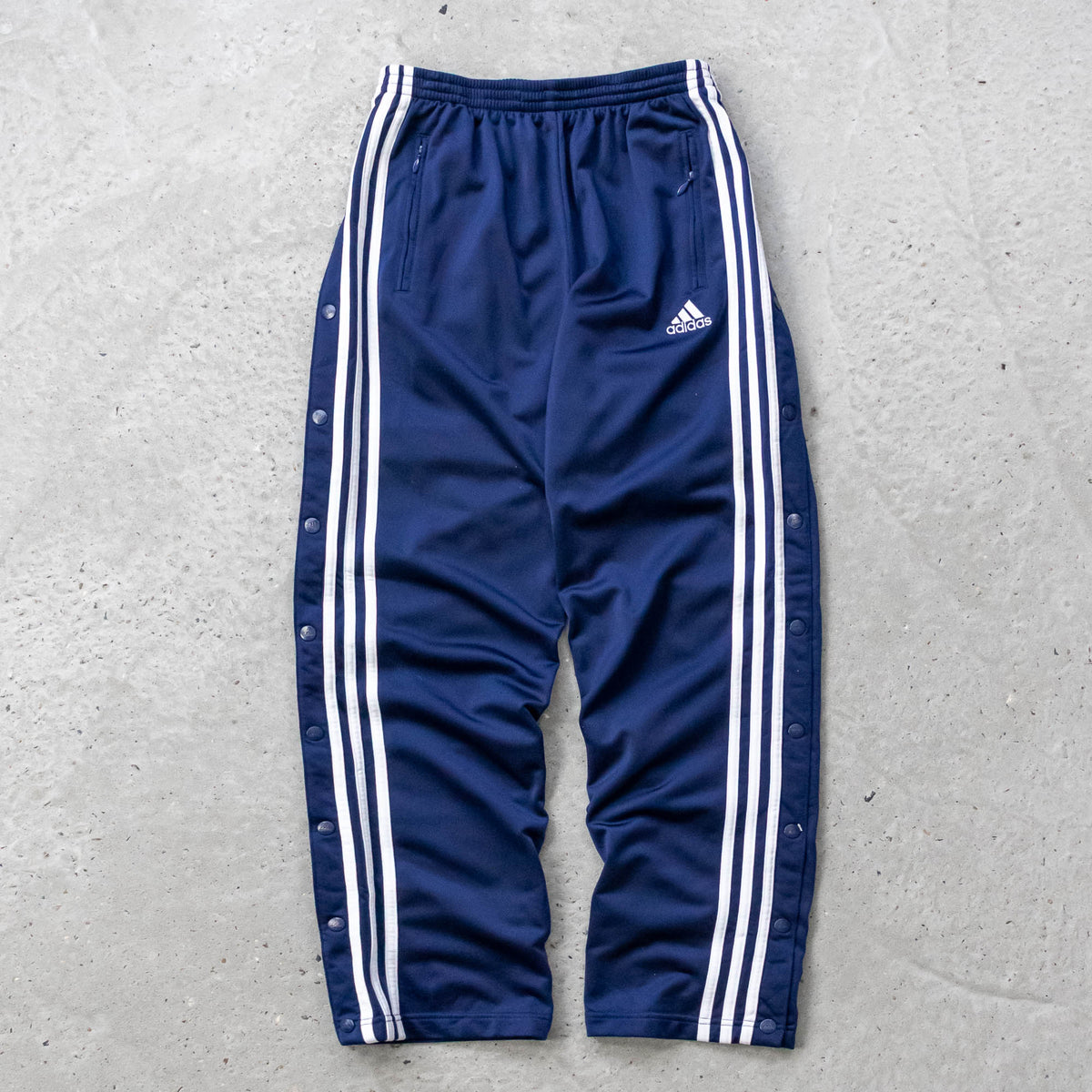 Adidas 3-Stripe Breakaway Popper Track Pants - 2000s (S)